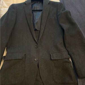JCrew Tweed Blazer - green - 36R